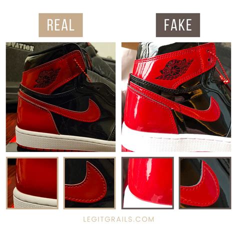 jordan 1 patent bred fake